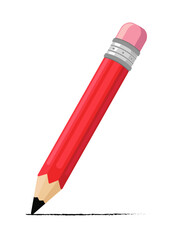 pencil vector illustration - stationery illustration