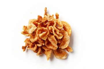 Crispy pork rinds with crunchy texture.