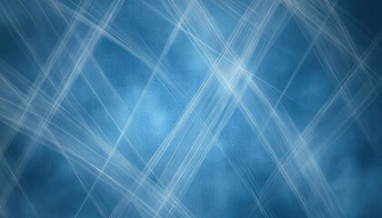 Abstract design, crisscrossing white lines on a deep blue background