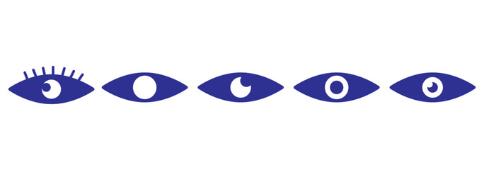 simple eye icon. eyesight symbol vector illustration