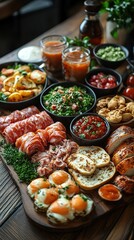 Sumptuous food posing