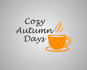 cozy autumn days thanksgiving holiday greeting
