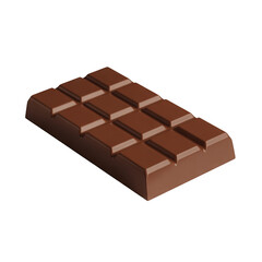 Isolated Chocolate Bar with Nuts ready to eat for snack, candy, dessert or ingredient
