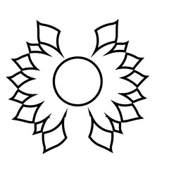 sun and flower