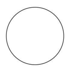 Minimalist black circular line with clean stroke, ideal for frames, borders, icons, or modern design layouts and infographics.

