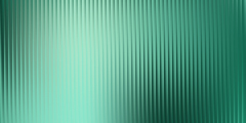 Obraz premium Teal and Mint Frosted Glass Texture with Vertical Ribs