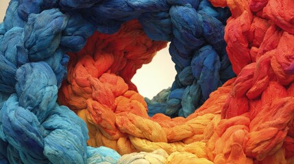 Abstract Colorful Swirl Design