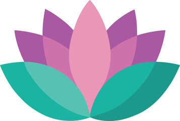 vector illustration of pink flower