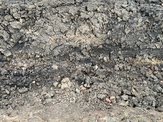 soil texture, close up view