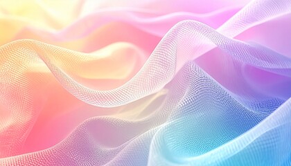 Pastel Gradient Mesh Abstract Background