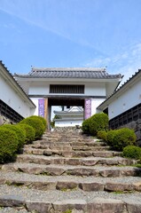 Obraz premium 郡上八幡城 城門・土塀