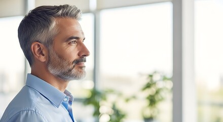 Distinguished Middle-Aged Man Enjoying a Whisk(e)y