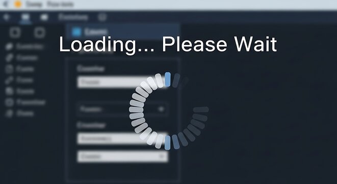 Watch the magic happen while your software loads, showcasing progress and anticipation with a modern loading animation in sleek interface design