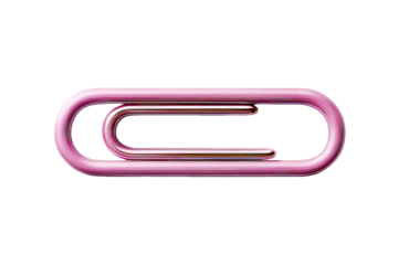 Pink Paperclip Close Up