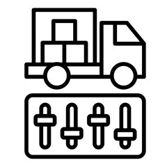 Freight Management  Icon Set Multiple Style Collection