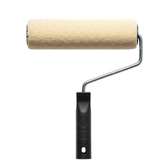 Fototapeta premium High-quality foam paint roller, perfect for smooth painting projects, home improvement, and professional use. isolated on white background