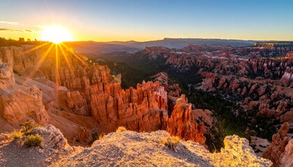 Canyon sunset rock towers
