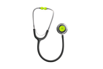 Medical Stethoscope With Bright Yellow Accent