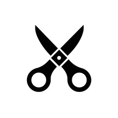 Silhouette Scissors Icon