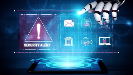 AI identifies cybersecurity threat and breach by protecting data, detecting threat, and preventing security risks in real time Marrow - Powered by Adobe