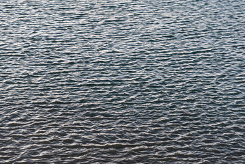 Uniform waves of the sea.
