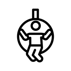 Aerial Acrobat Line Icon of Circus Arts Icon Set
