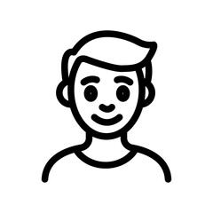 Male Character Line Icon of Character Design Icon Set