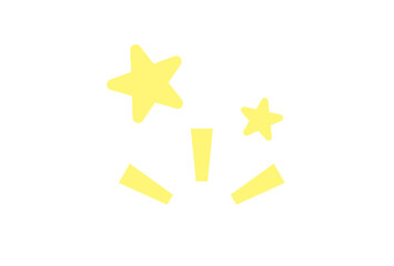 明るく弾ける星のイメージイラスト