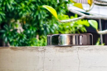 watering can on a wooden table