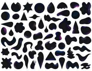 Abstract shapes with cosmic textures