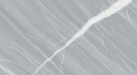 Light Gray Veined Marble Texture with White Crack Abstract Stone Background