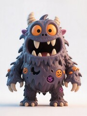 3D Halloween monster
