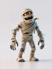 3D Halloween mummy monster