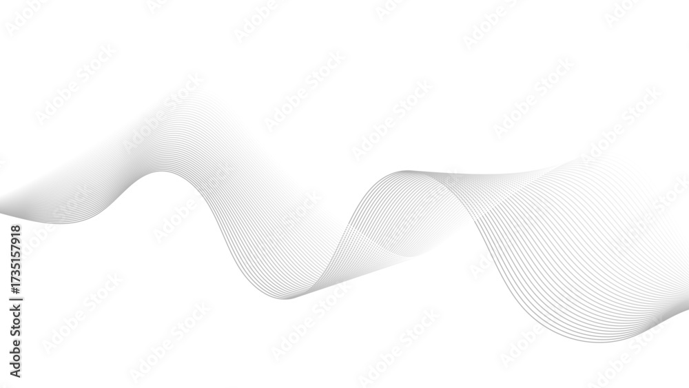 Wall mural digital frequency track equalizer. stylized line art background. vector illustration. wave with line