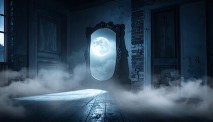 Dark Blue Interior Mirror Fog