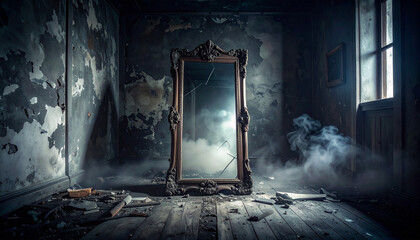 Magic Mirror Abandoned Dark Room
