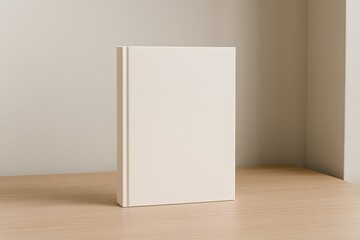 Blank hardcover book mockup with clean design, perfect for publishing, branding, and creative presentation.