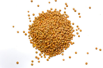 Lentils are small brown legumes rich in protein and fiber