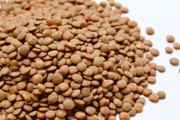 Lentils are small brown legumes rich in protein and fiber