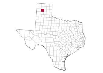 Location Of Potter County in Texas Map State, USA