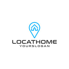 Elegant Real Estate Logo Design Showcasing Home Location and Modern Branding Solution