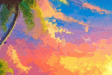 Various oil paintings, flowers, roses, peonies, landscapes, forests, oceans, marine life, lakes, chrysanthemums, cottages