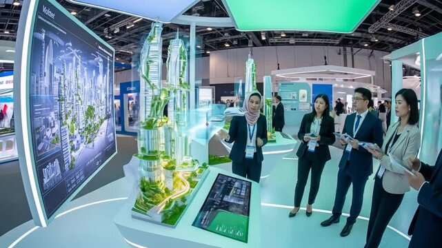 Sustainable Cityscape Exhibition: Investors Exploring Eco-Friendly Urban Development Models