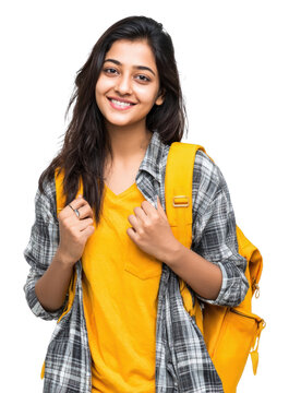 PNG Young indian girl happy smile background.