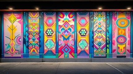 Colorful Abstract Wall Mural