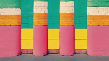 Colorful Abstract Wall Mural