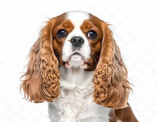 Portrait of a Cavalier King Charles Spaniel