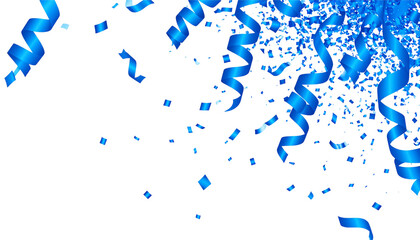 Colorful ribbons on a white background