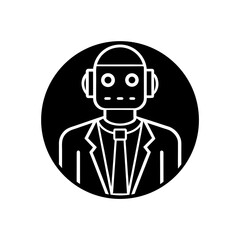 ethical ai robot icon 