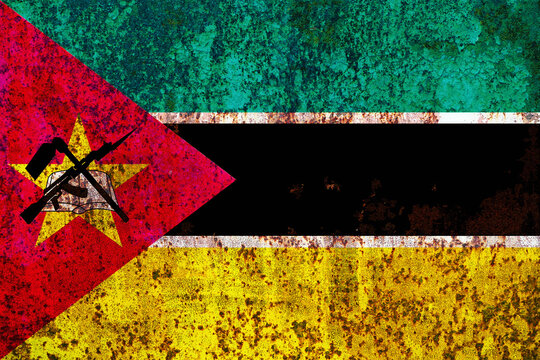 A textured background image evokes a sense of aged resilience through a symbolic flag illustration with a weathered, rustic aesthetic and vibrant colors that display a complex story.